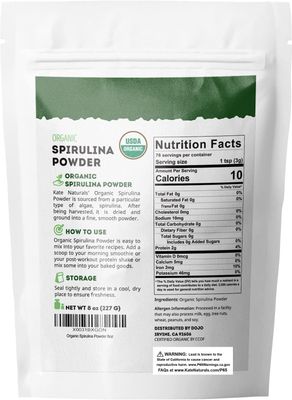 Spirulina en polvo Late Naturals x 227 Gr