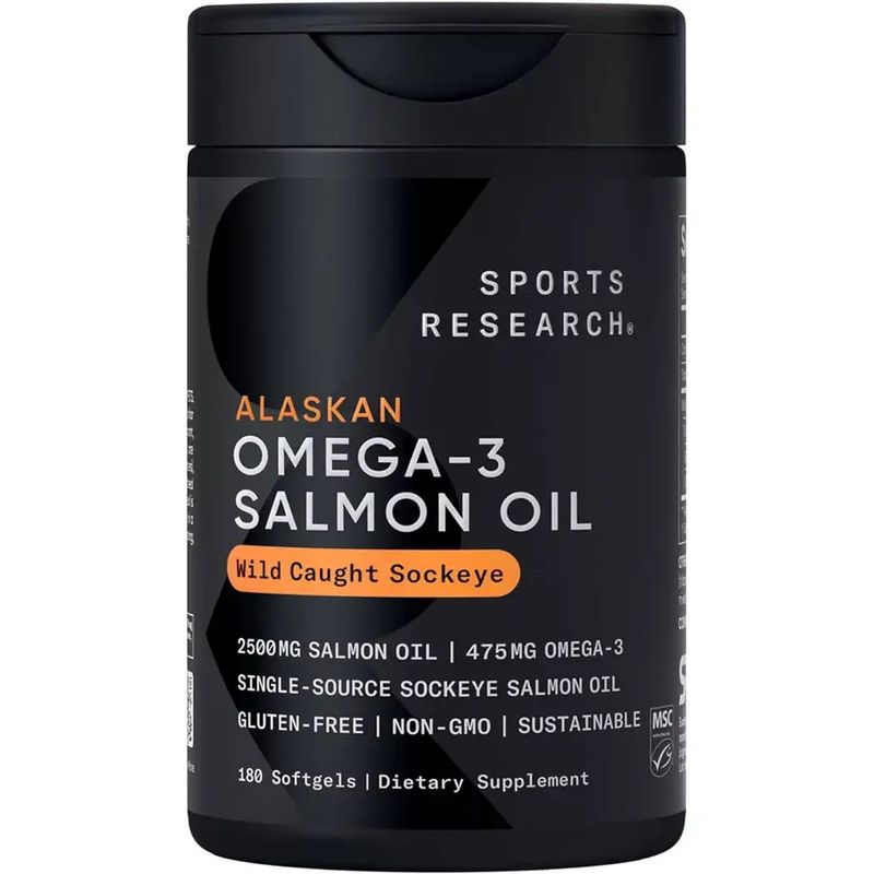 Omega 3 Salmon Oil Sport Research - 2.500 Mg x 180 Sofgels