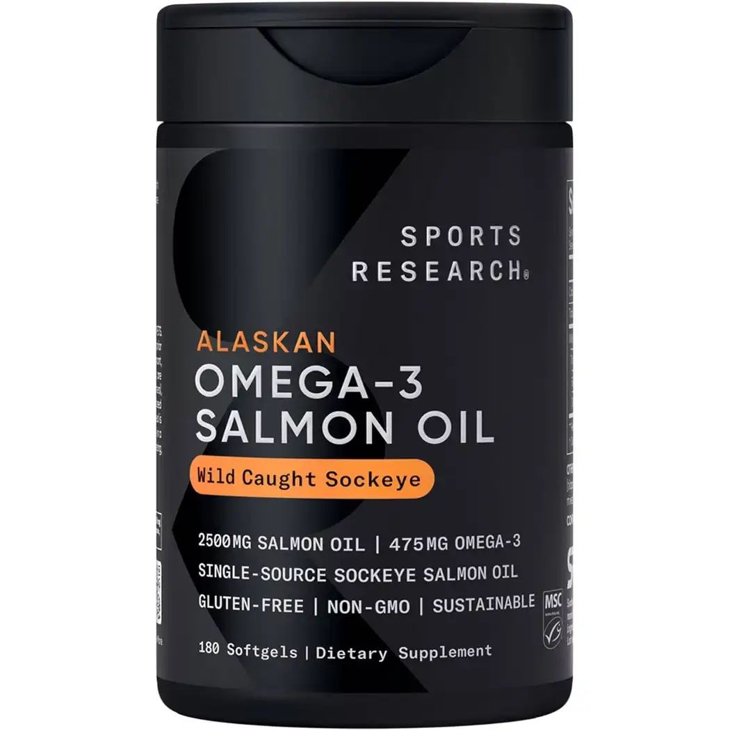 Omega 3 Salmon Oil Sport Research - 2.500 Mg x 180 Sofgels