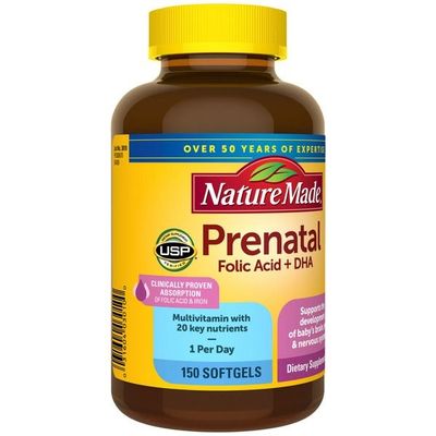 Prenatal Folic Acid + DHA Nature Made x 150 Sofgels