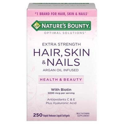 Hair Nails &amp; Skin Narture Bounty x 250  Liquid Sofgels