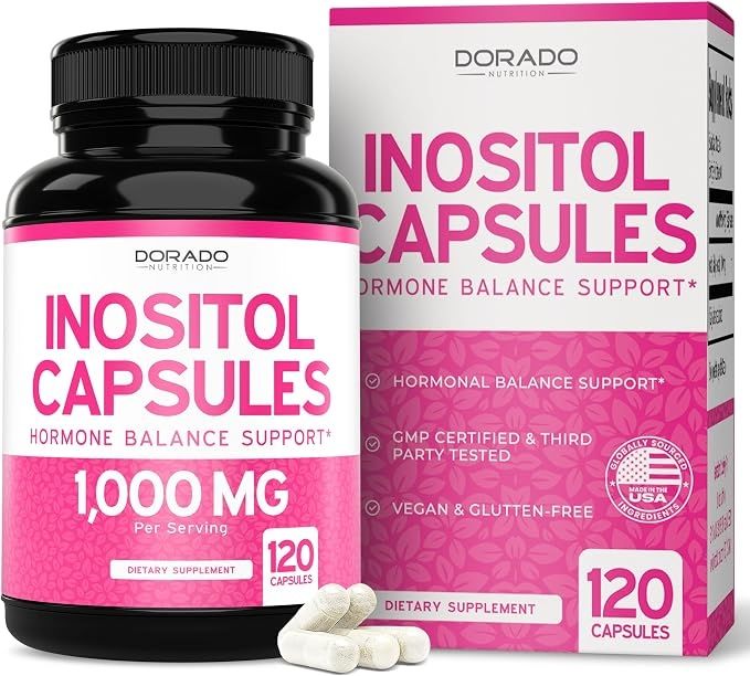 Myo Inositol Dorado Nutrition - 1000Mg x 120 Capsulas