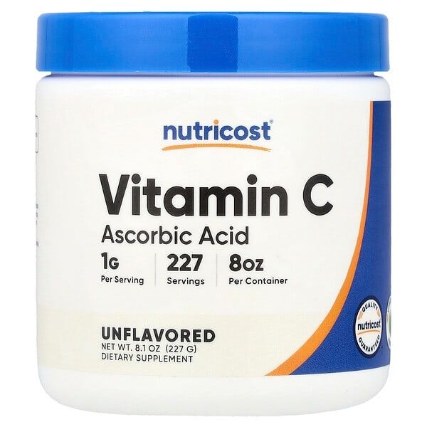 Vitamina C Polvo Nutricost x 227Gr