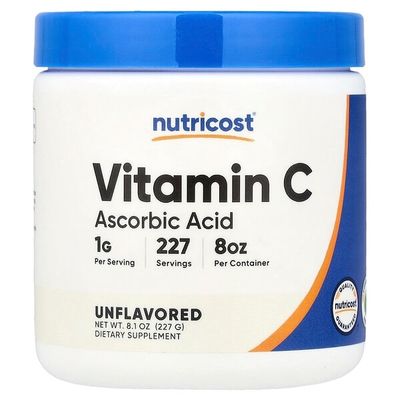 Vitamina C Polvo Nutricost x 227Gr