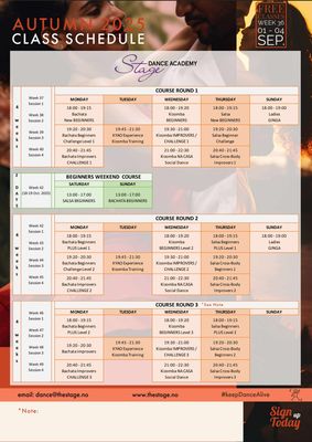 WEEKEND COURSE: Salsa &amp; Bachata 18-19 okt  2025