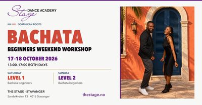 BACHATA WEEKEND COURSE: 17-18 Oktober  2026