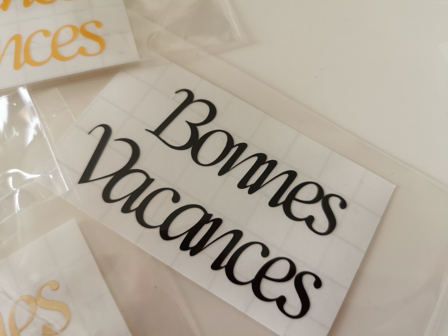 Option de personnalisation Stickers / autocollant 6x3cm