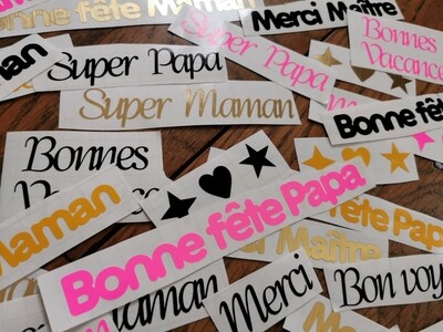 Stickers à messages Autocollants