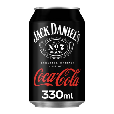 Jack Daniel&#39;s Whiskey &amp; Coca-Cola 330Ml