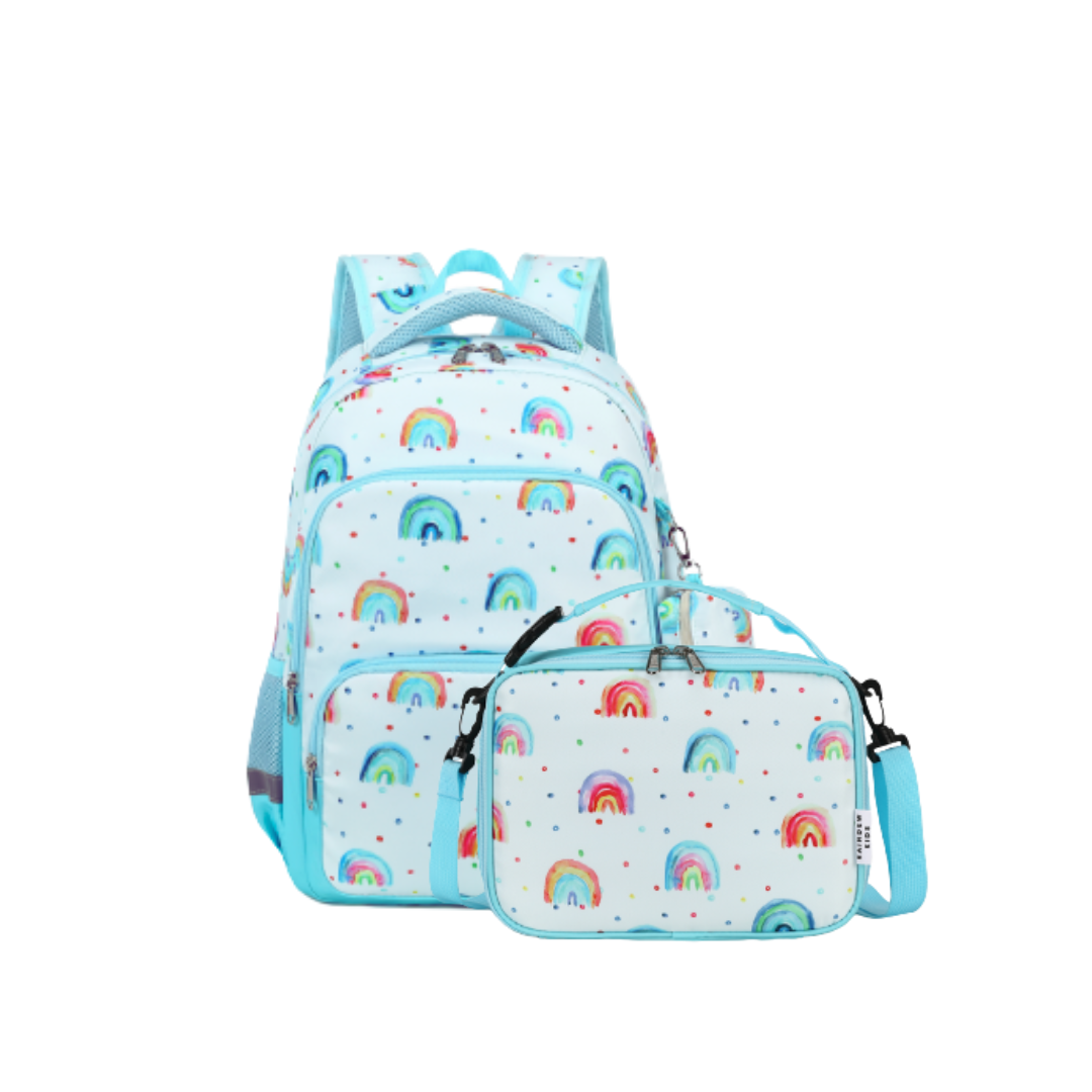 Backpack and Lunch-bag Set (Rainbow)