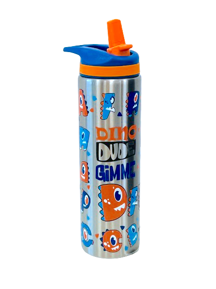 Stainless Steel Water Bottle - Dino