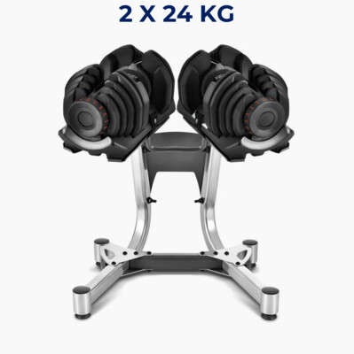 Set Mancuernas Ajustables con Soporte 24 kg / 40 kg