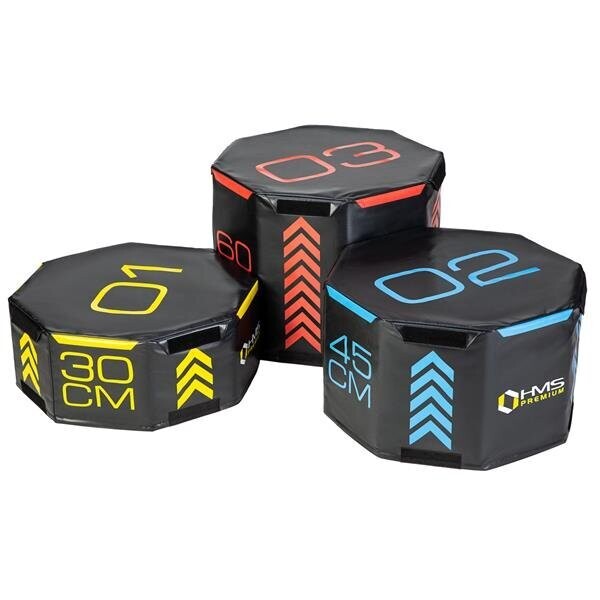 Juego de cajas blandas octogonales pliométricas (3 piezas) HMS PYOBS01