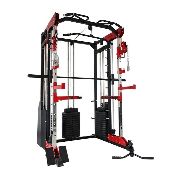 Máquina Smith S9000 + 225 Kg Pilas de Peso