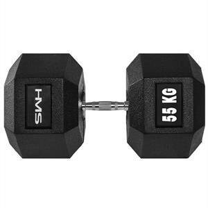 Mancuernas Hexagonales Profesionales HMS 55 KG / Par Mancuernas Hexagonales Profesionales HMS 55 KG / Par