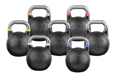 SET KETTLEBELLS DE COMPETICIÓN PIVOT FITNESS 8 A 32 KG
