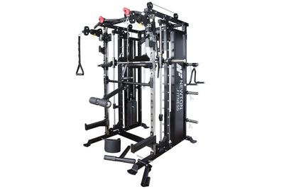 MÁQUINA SMITH MULTIFUNCIONAL NEWTON FITNESS BLACK SERIES BLK-4000 SEMI COMERCIAL