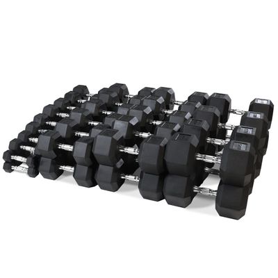 SET MANCUERNAS HEXAGONALES 2,5–30 KG CON/SIN SOPORTE