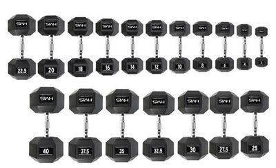 SET MANCUERNAS HEXAGONALES PROFESIONALES HMS 720 KG DE 2 A 40 KG SET MANCUERNAS HEXAGONALES PROFESIONALES HMS 720 KG DE 2 A 40 KG