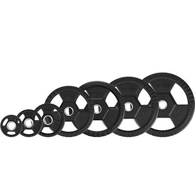 SET 100/150 KG DISCOS OLÍMPICOS DE ACERO Y CAUCHO HMS TOH