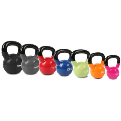 Kettlebells de Hierro y Vinilo Kettlebells de Hierro y Vinilo