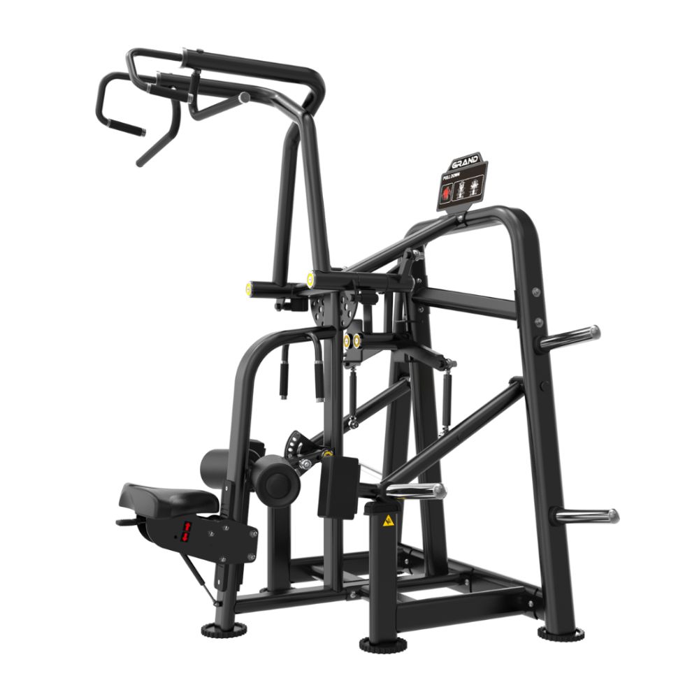 Máquina de jalón al pecho (polea alta)  Profesional –  Grand Fitness Pro Line
