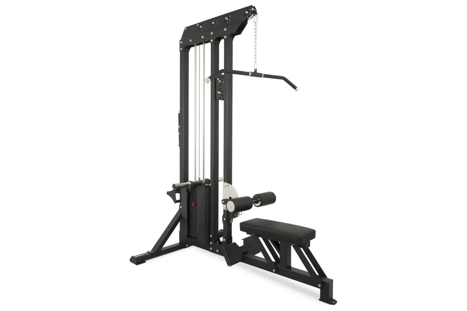 Máquina de jalón al pecho/remo sentado Profesional Pivot Fitness con 95 kg (Peso Ampliable)