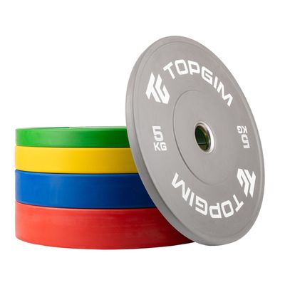 SET 100/150 KG DISCOS BUMPER DE COLOR