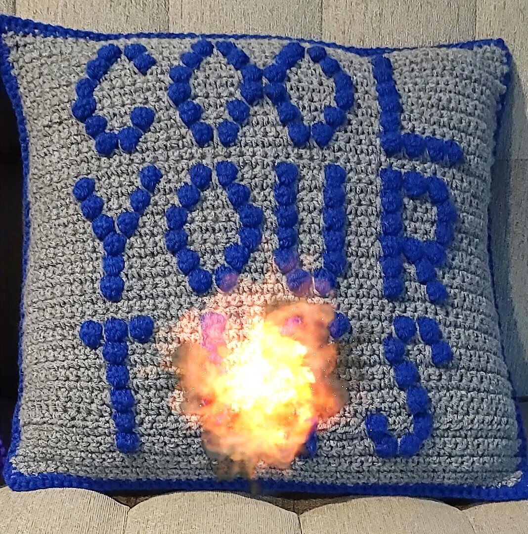 Cool Your T*** Decorative Pillow