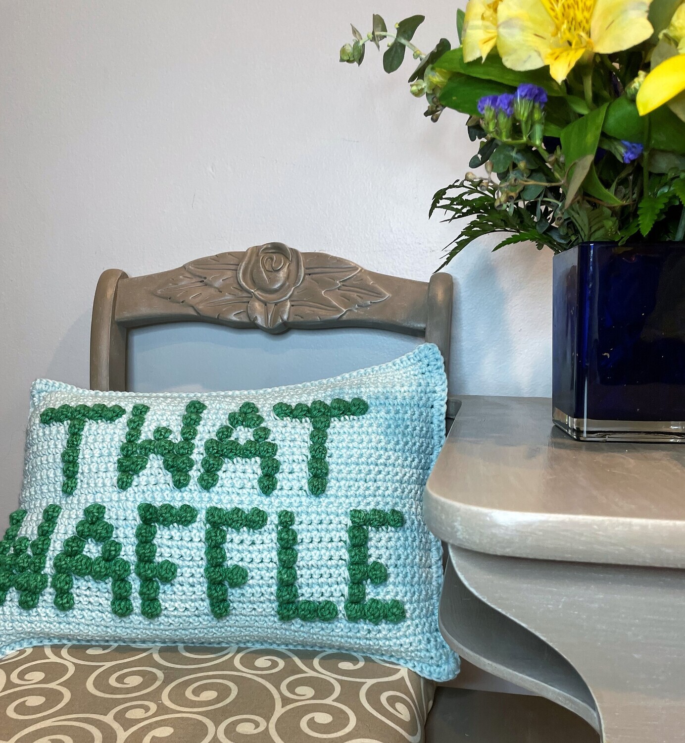 TW*T WAFFLE Decorative Throw Pillow