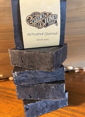 Activated Charcoal Soap (Vegan, 85% Organic, All Natural)