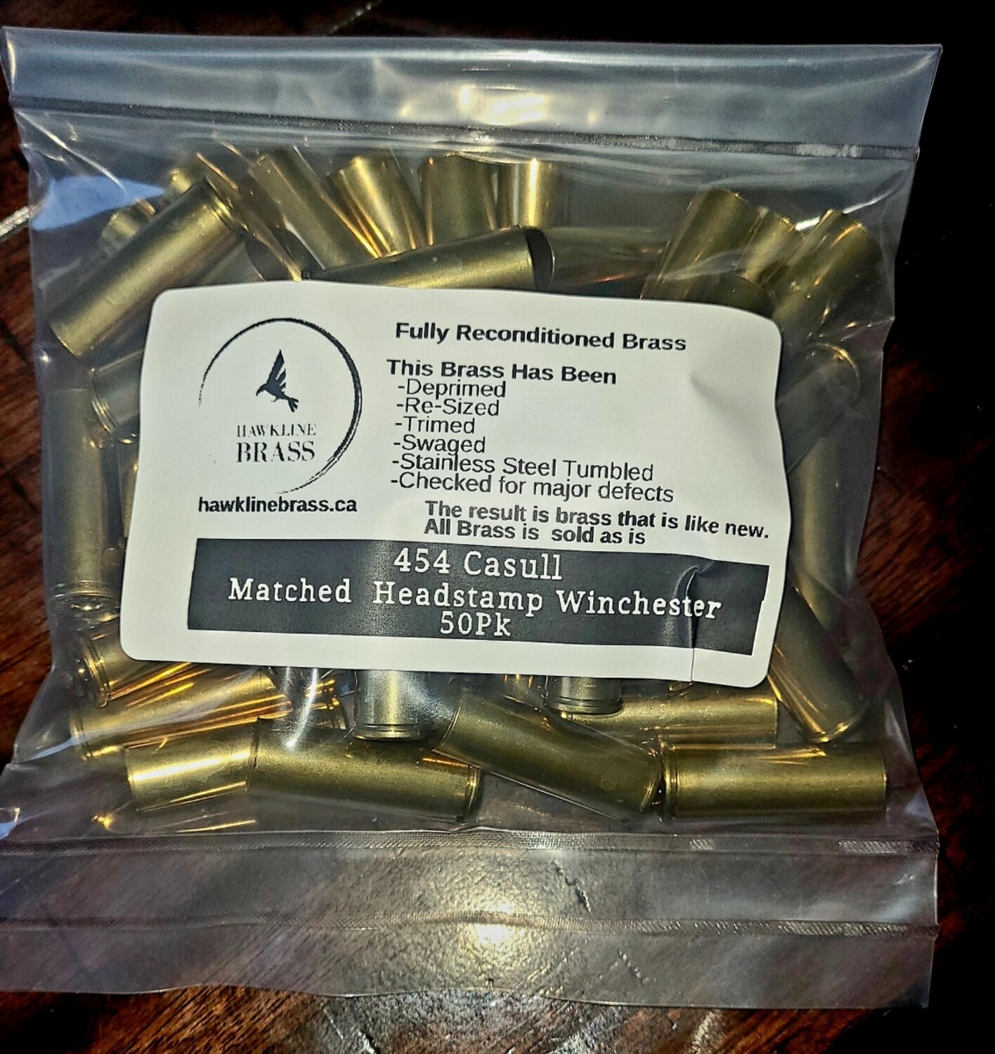 454 Casull Matched Headstamp Winchester 50Pk