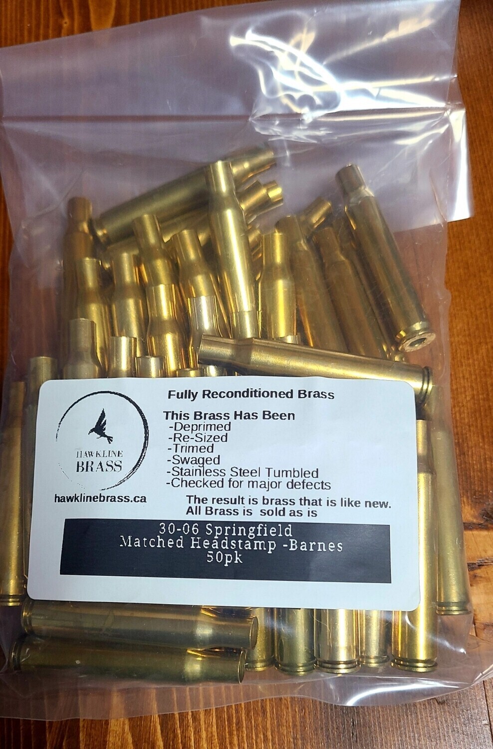 30-06 Springfield 
Reconditioned Brass