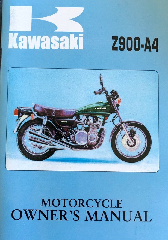 Z900A4 1976 Owners Handbook 99983-04501 Z900A4 1976 Owners Handbook 99983-04501