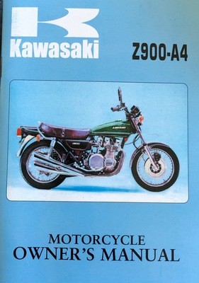 Z900A4 1976 Owners Handbook 99983-04501