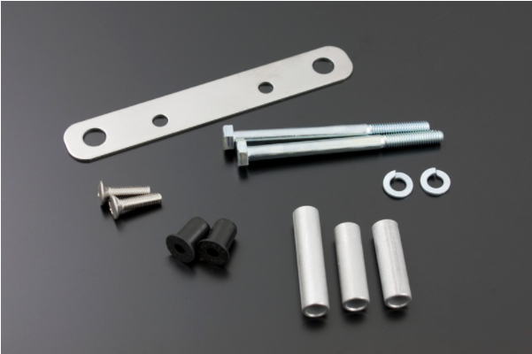 Lower triple clamp kawasaki emblem cover fitting kit