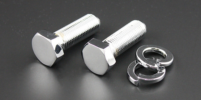 Lower triple clamp chrome pinch bolts x 2  92003-064