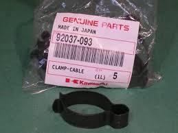 Genuine Kawasaki clutch cable clamp 92037-093