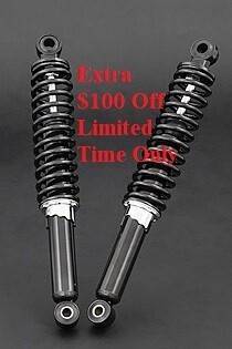 Black Kawasaki Z1R KZ Z 1000 Rear Shock Absorbers 45014-1020