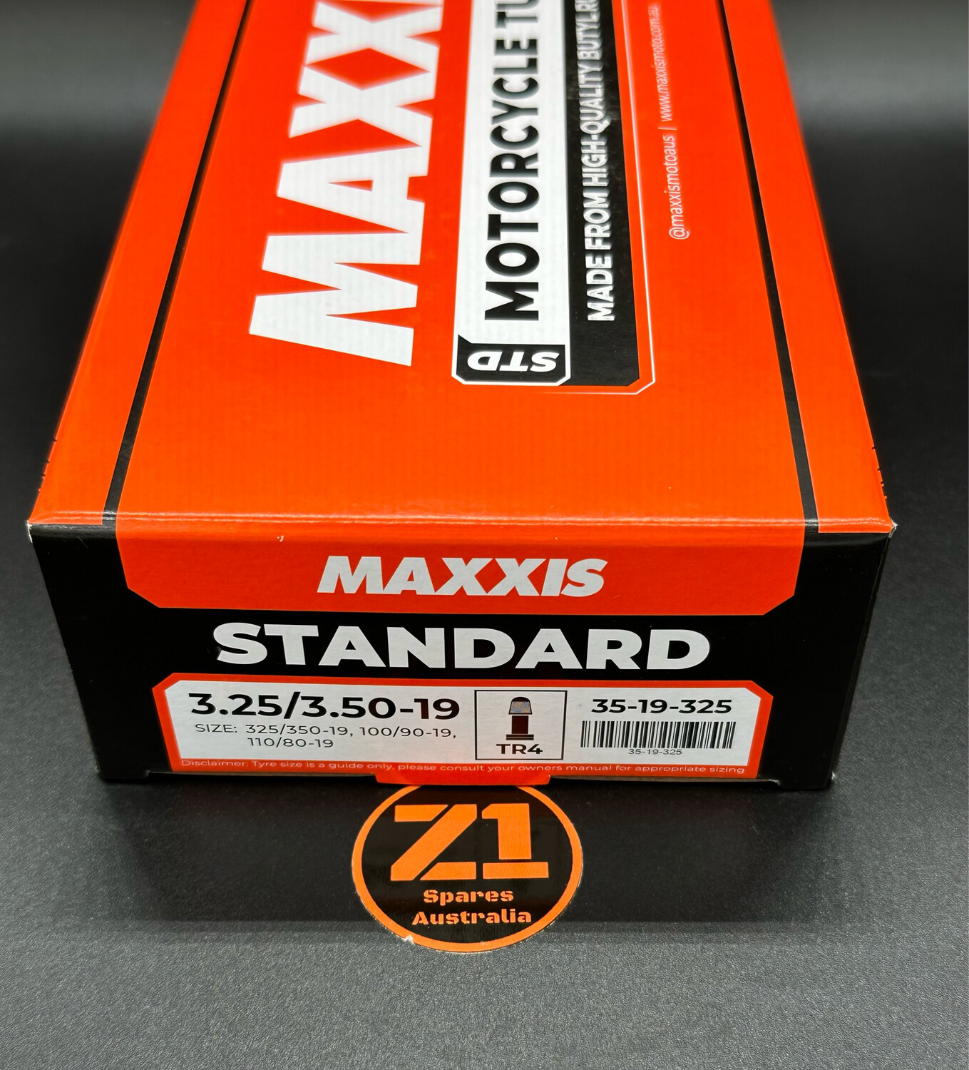100/90-19 (3.25-3.50) Maxxis Inner Tube