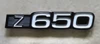 Kawasaki Z650 metal side cover badge x 1 Kawasaki Z650 metal side cover badge x 1