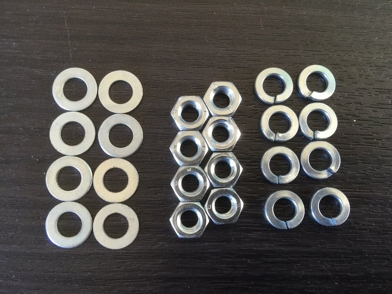 6mm Exhaust Nuts &amp; Washers