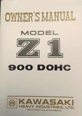 Z1 1972 1973 Owners Handbook 99997-800 Z1 1972 1973 Owners Handbook 99997-800
