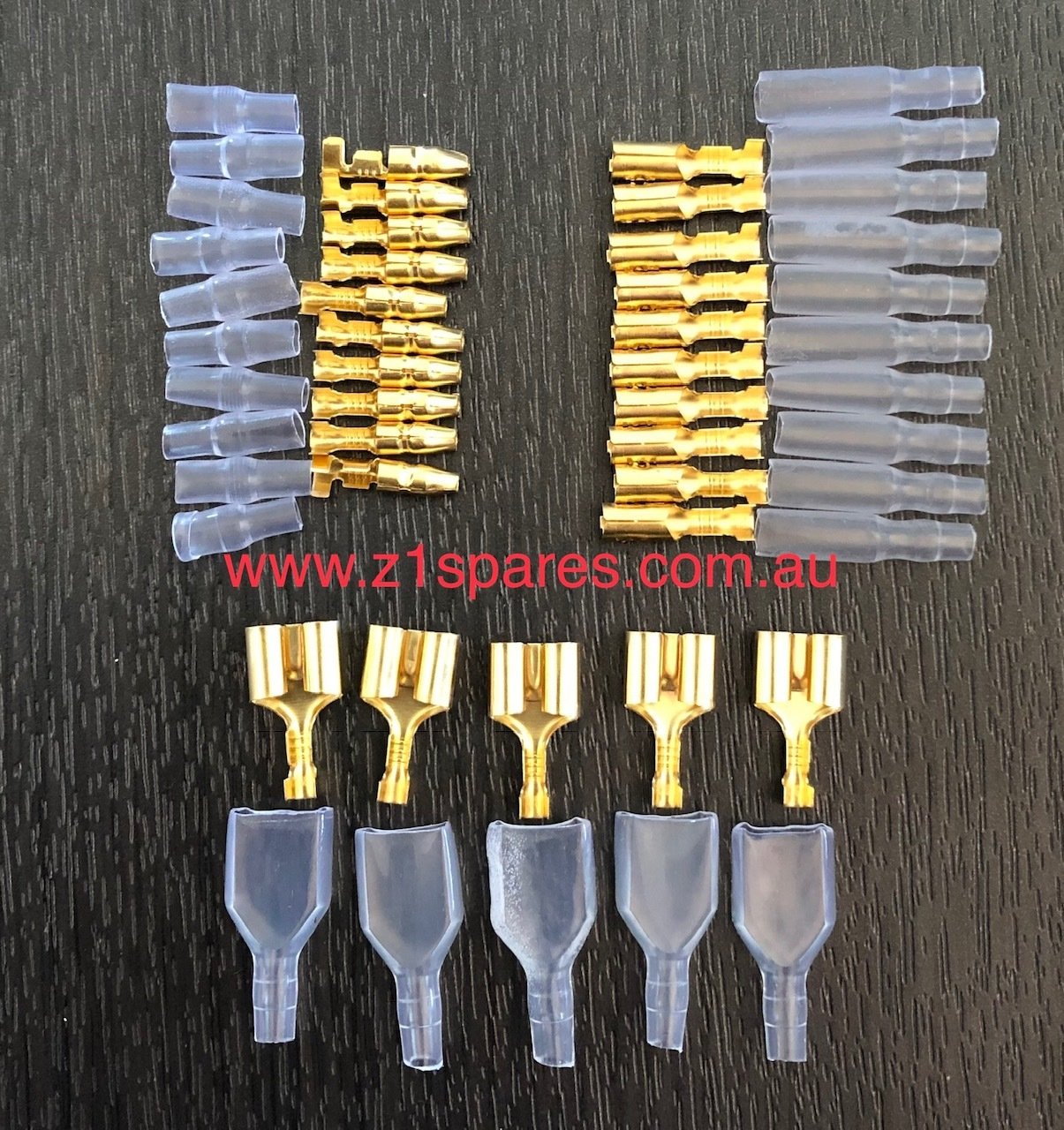 Non Insulated Bullet Electrical Connectors Kit with doubles 3.5mm