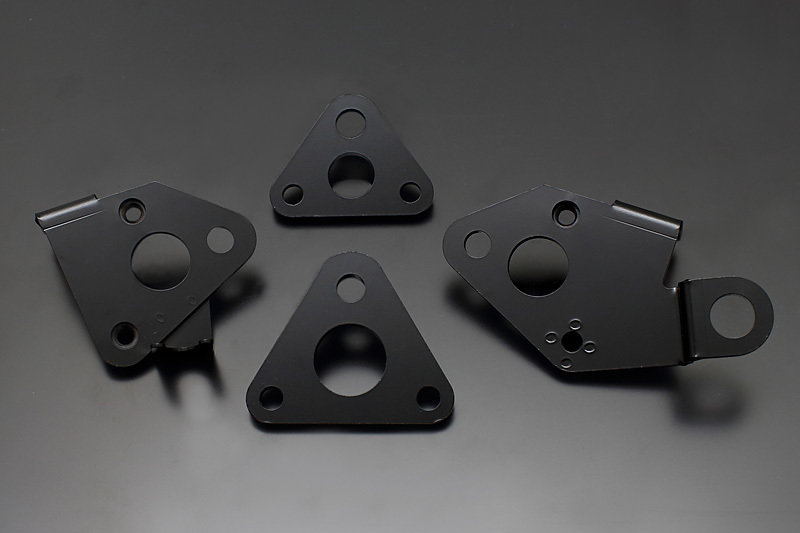 Kawasaki engine mounting plates Black Z KZ 1000 Z1R Z1000A4