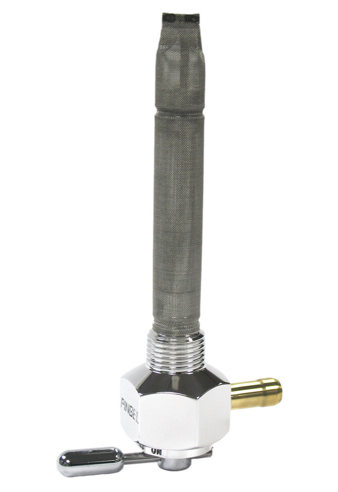 Pingel Petcock Fuel Tap Single OUTLET 3/8 NPT Hex