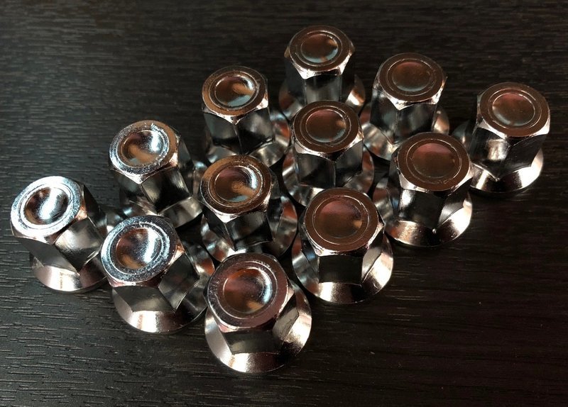 12 x chrome plated cylinder head nuts Z1B Z KZ 900 1000