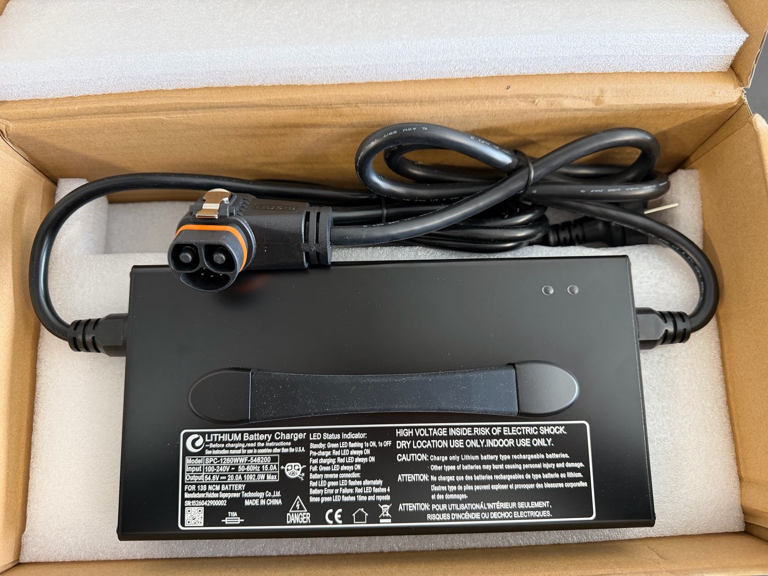 E5 20amp Fast Charger