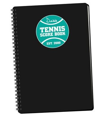 Black Tennis Score Book