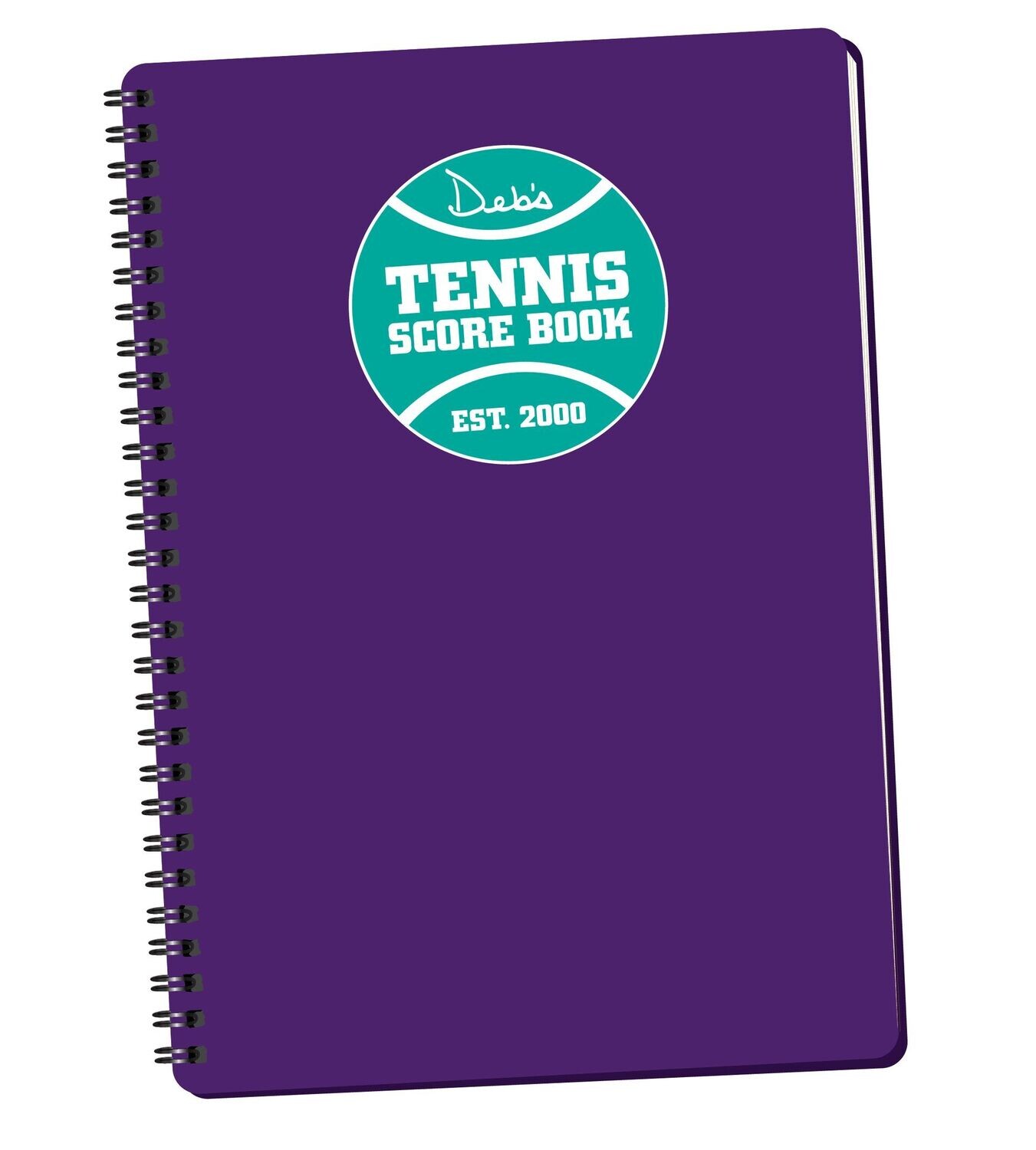 Violet Tennis Score Book
